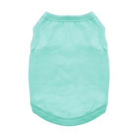Cotton Dog Tank (Color: Teal, size: large)