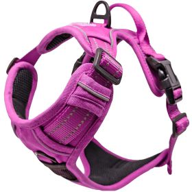 Venture Paw Pull Control Dog Harness (Color: Wild Raspberry, size: large)
