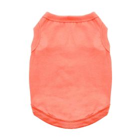 Cotton Dog Tank (Color: Coral, size: medium)